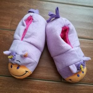 New flipazoo slippers girl sz 10 / 11 hippo pink